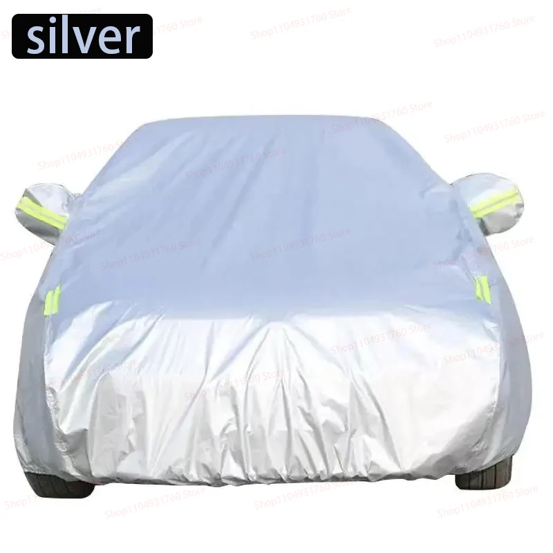 

Car Cover Full Exterior Auto Cover Sunshade Dustproof Protection With Reflective strips Universal