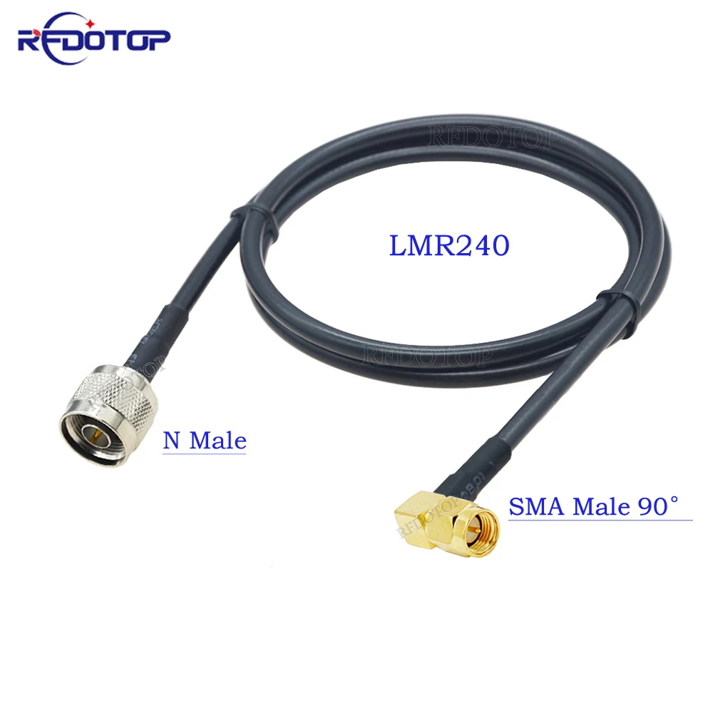 

LMR240 Cable N Male/Female to SMA Male Plug RF Connector Cable LMR-240 50-4 Low Loss 50 ohm Coax Pigtail Jumper Extension Cord