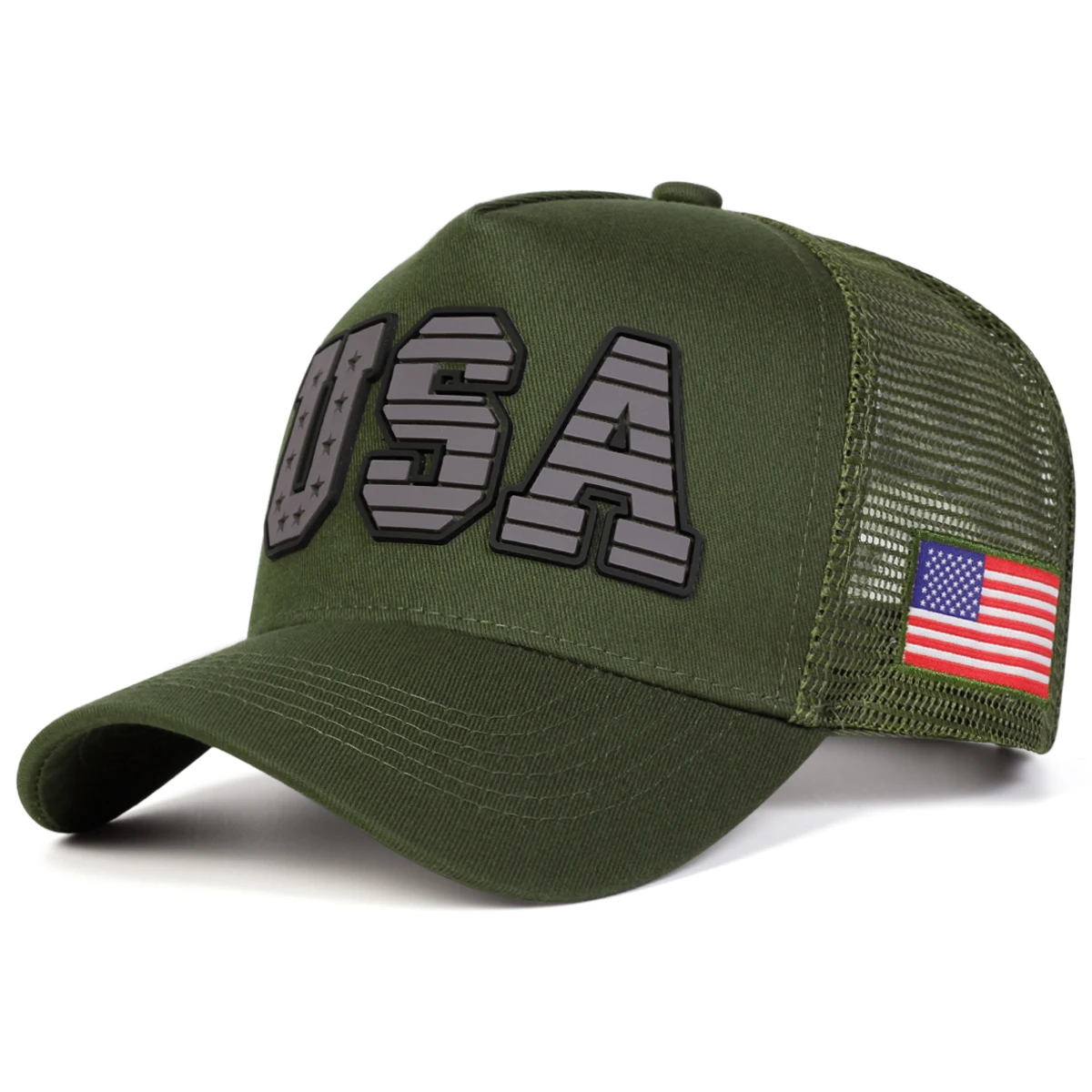 Unisex USA Brief Stickerei Baseball Net Caps Frühling und Sommer Outdoor Einstellbare Casual Hüte Sonnenschutz Hut Sport Kappe – Detail 7