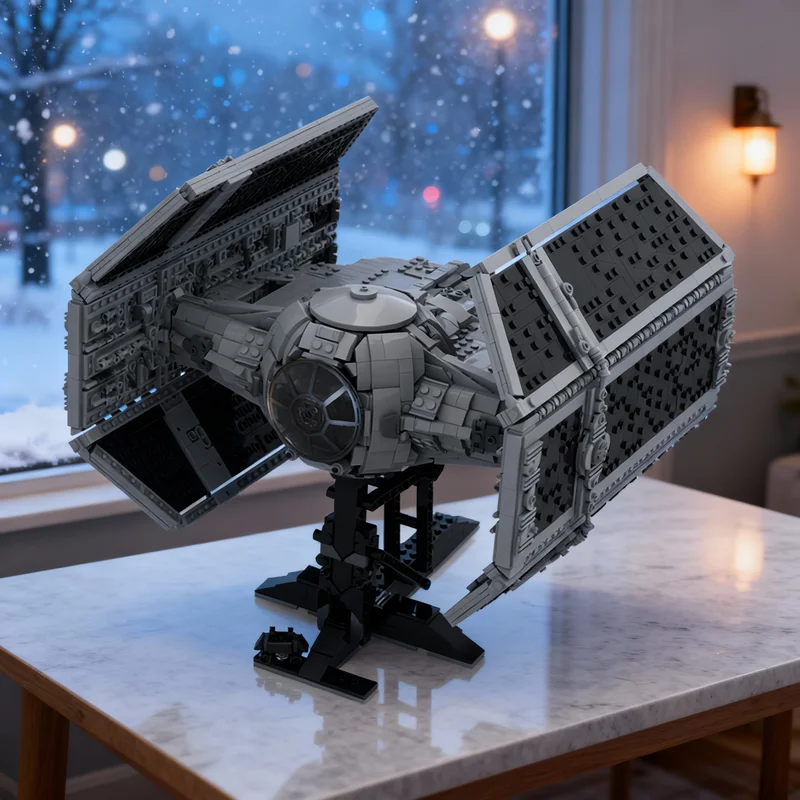 3444pcs MOC Vader S TIE Advanced Star Battle UCS Model Building Blocks Tabletop Decor, Home Decor For Boyfriend Home Decor Gift
