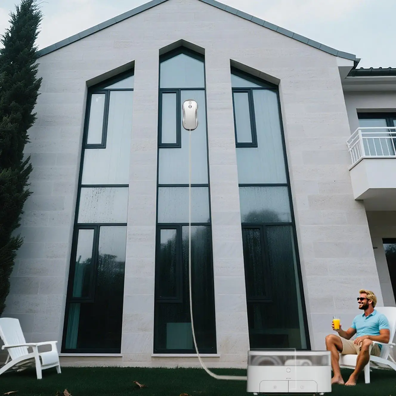 

Умный робот для мытья окон, интеллектуальный пульт дистанционного управления, автоматический распылитель воды, бесщеточный двигатель для наружного домашнего использования, электрический