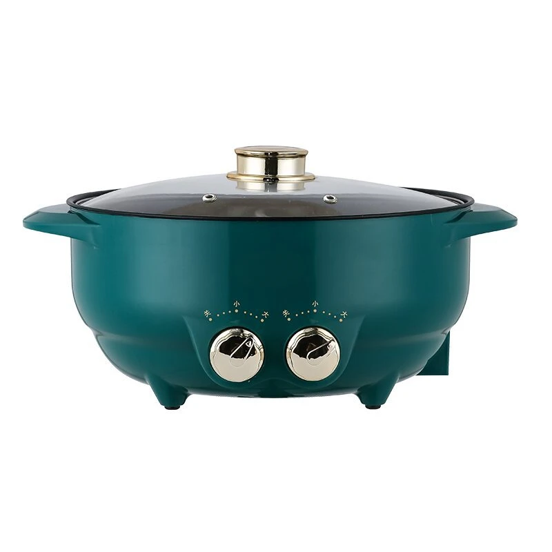 6L سعة كبيرة 220 فولت 2-نكهة إناء/ قدر كهربائي غير عصا ماكينة طهي الطعام الأجهزة المنزلية طباخ متعدد للحزب الأسرة