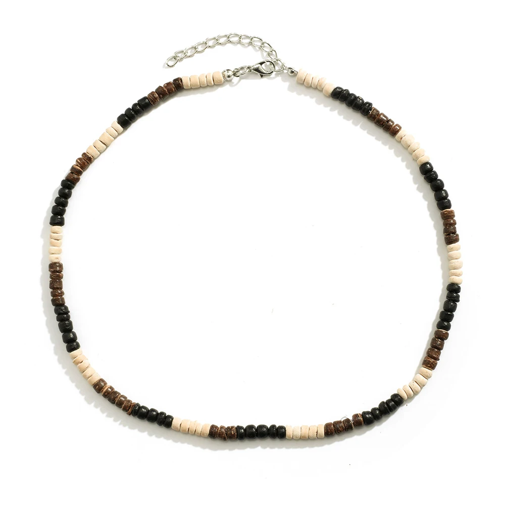 Boho Puka Shell Necklaces for Men Surfer Necklace Seashell Hiphop Choker for Men Summer Beach Beaded Necklaces Jewelry