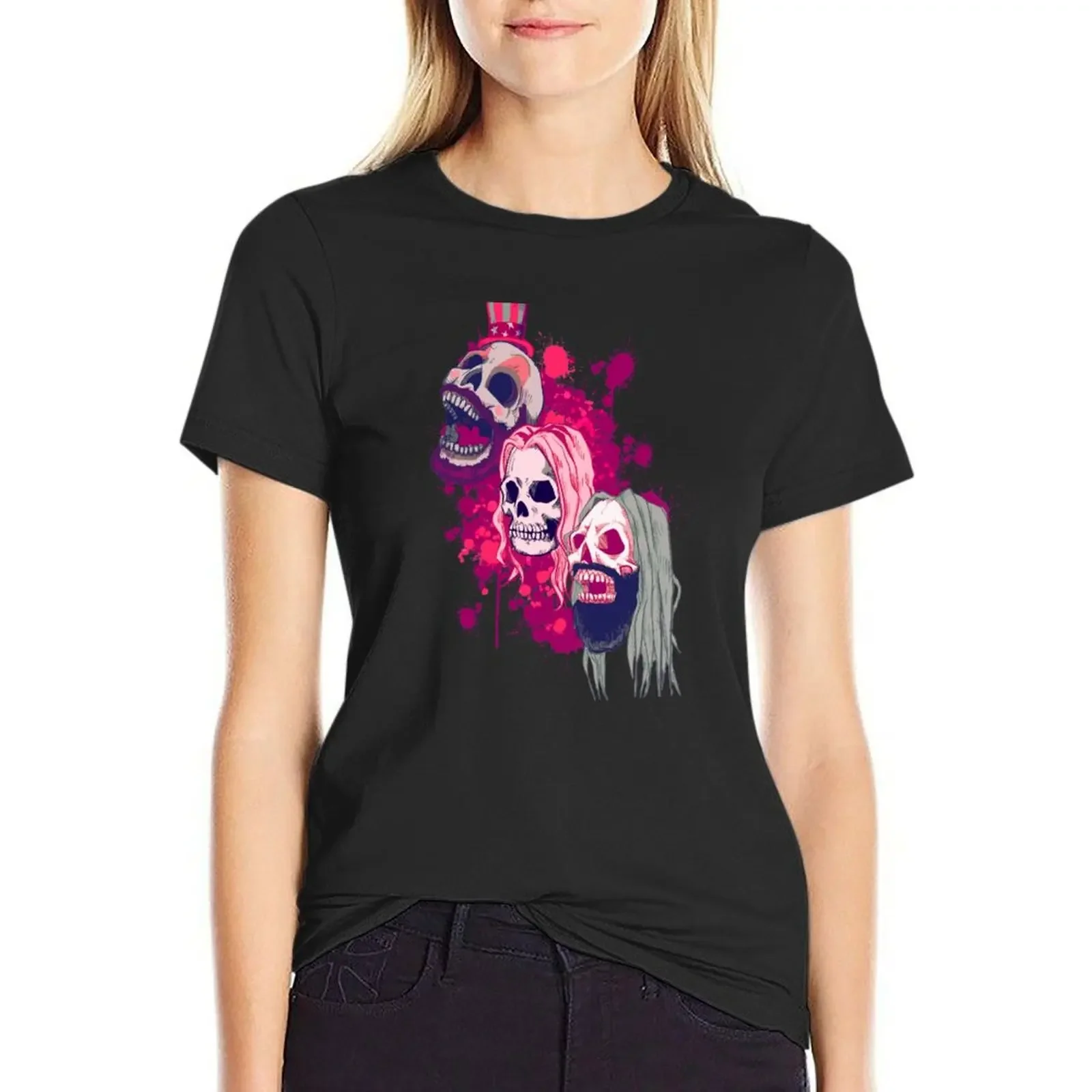 

Three From Hell T-Shirt funnys lady clothes plus sizes western t-shirt dress for Women