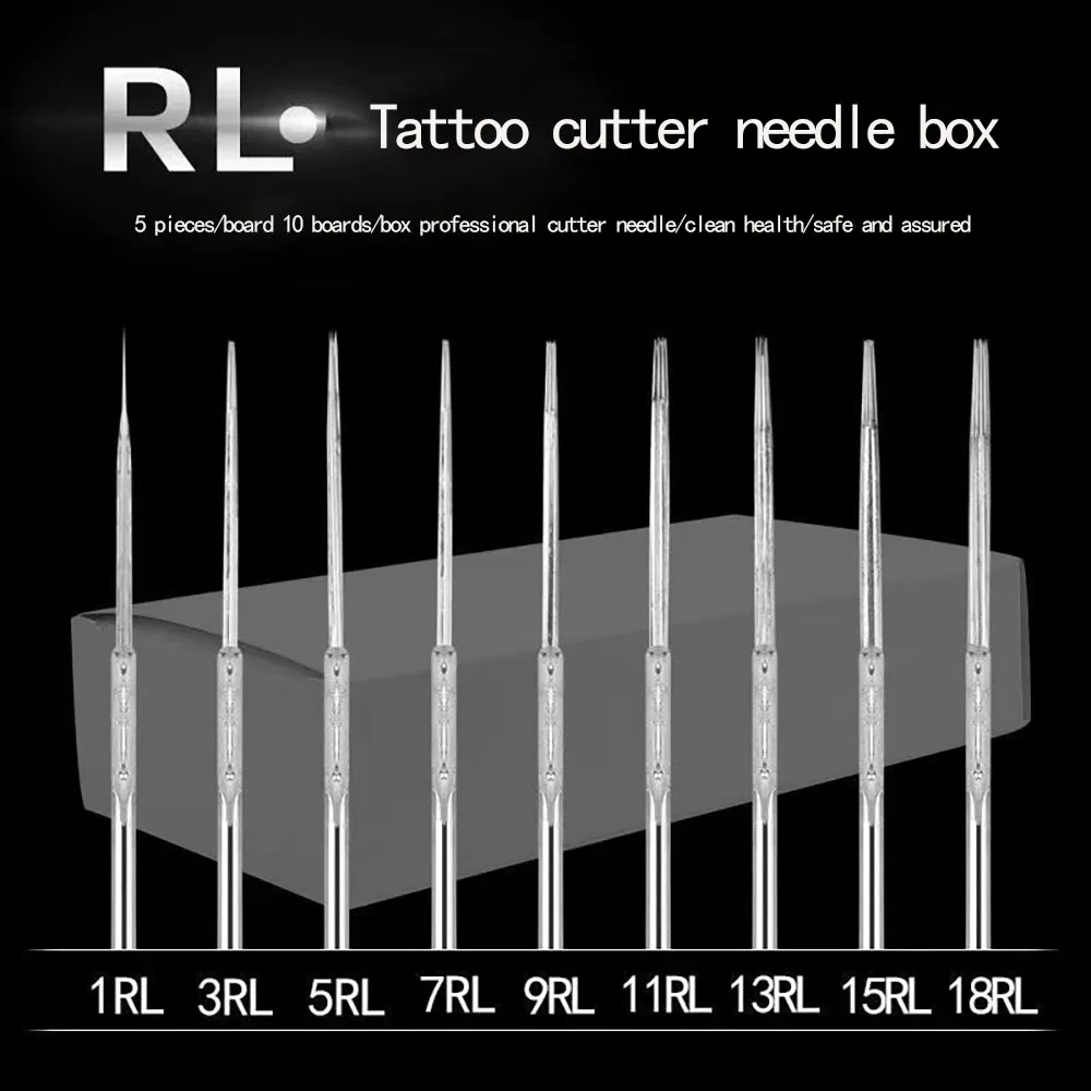 10/20/50pcs Disposable Sterile Round Liner Tattoo Needles  RL RS M1 RM  316L Medical Grade Stainless Steel Tattoo Needle