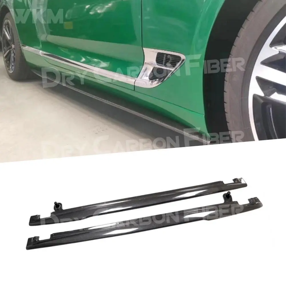 

Carbon Fiber Side Skirts Rocker Panels for Bentley Continental GT W12 2015-2017 2018-2021 Car Side Skirt Extensions BodyKits