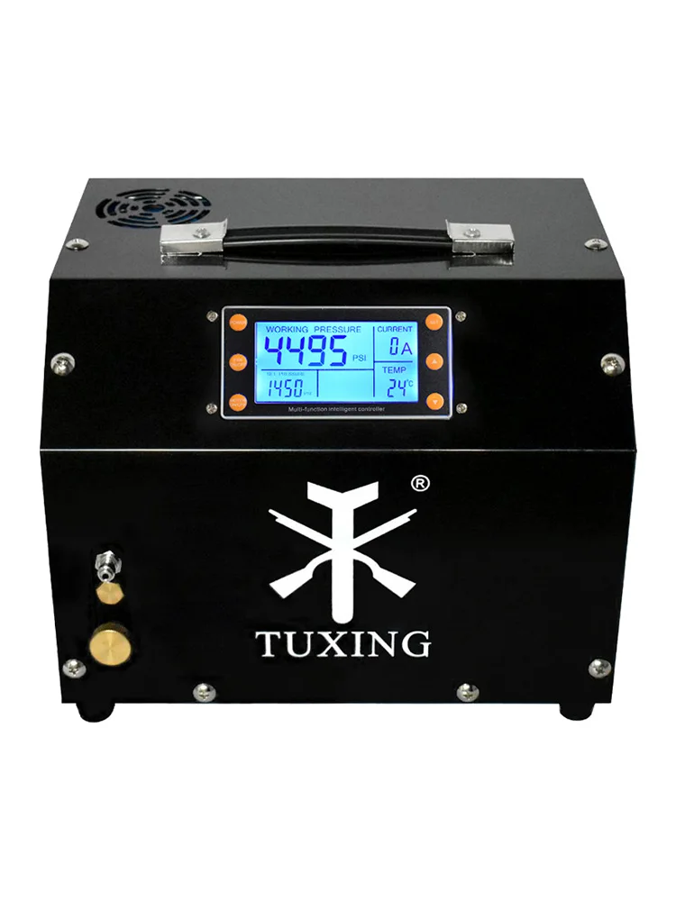 TUXING TXET063 300Bar Hogedruk PCP-luchtcompressor Ingebouwde voeding met LCD-scherm Digitaal besturingssysteem voor luchtbuks - afbeelding 2