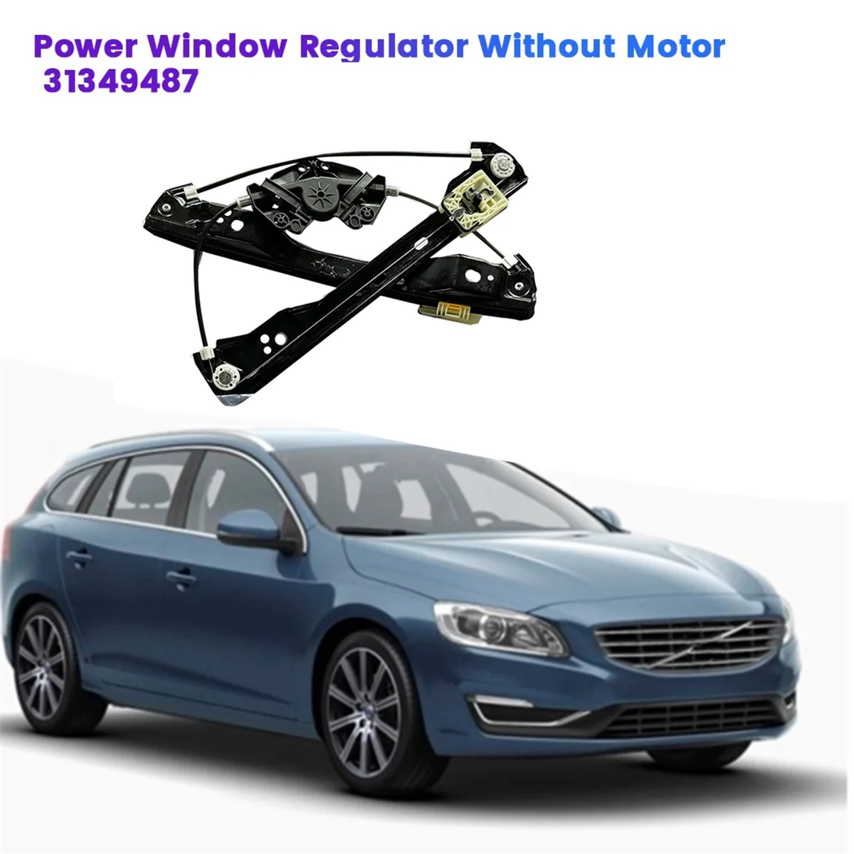 Right Front Door Window Regulator 31349487 for Volvo S60 V60 T5 T6 2011-2018 Power Window Regulator Without Motor