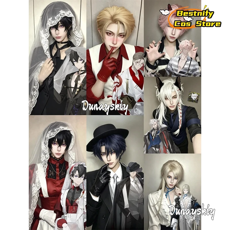 

CR6.25*Reign Of Nightfall Cecelia BOSS Protagonist Simulated Scalp Top Long Straight Cosplay Wig Wylde Game Hairpiece Red Gloves