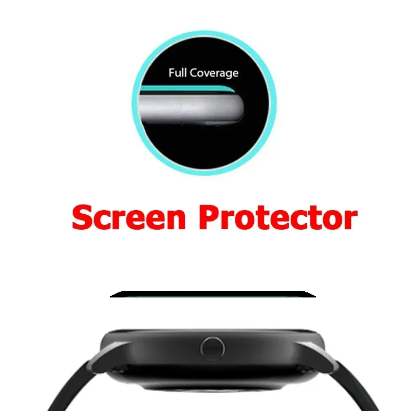 For Amazfit Balance SmartWatch Ultra Clear Full Cover 3D Curved Plating Soft PMMA PET Film Screen Protector -Not Tempered Glass