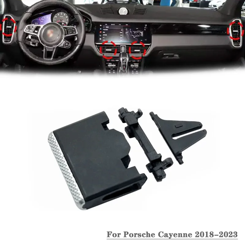Air Conditioning Vent Outlet Paddle Instrument Panel Air Blowing Adjustment Sliding Piece Buckle Clip For Porsche Cayenne 18-23