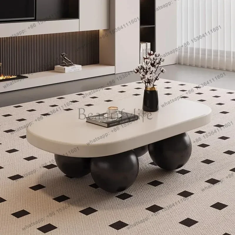 European Aesthetic Coffee Table Living Room Decoration Sweet Cute Nordic Bedroom Coffee Table Modern Mesa