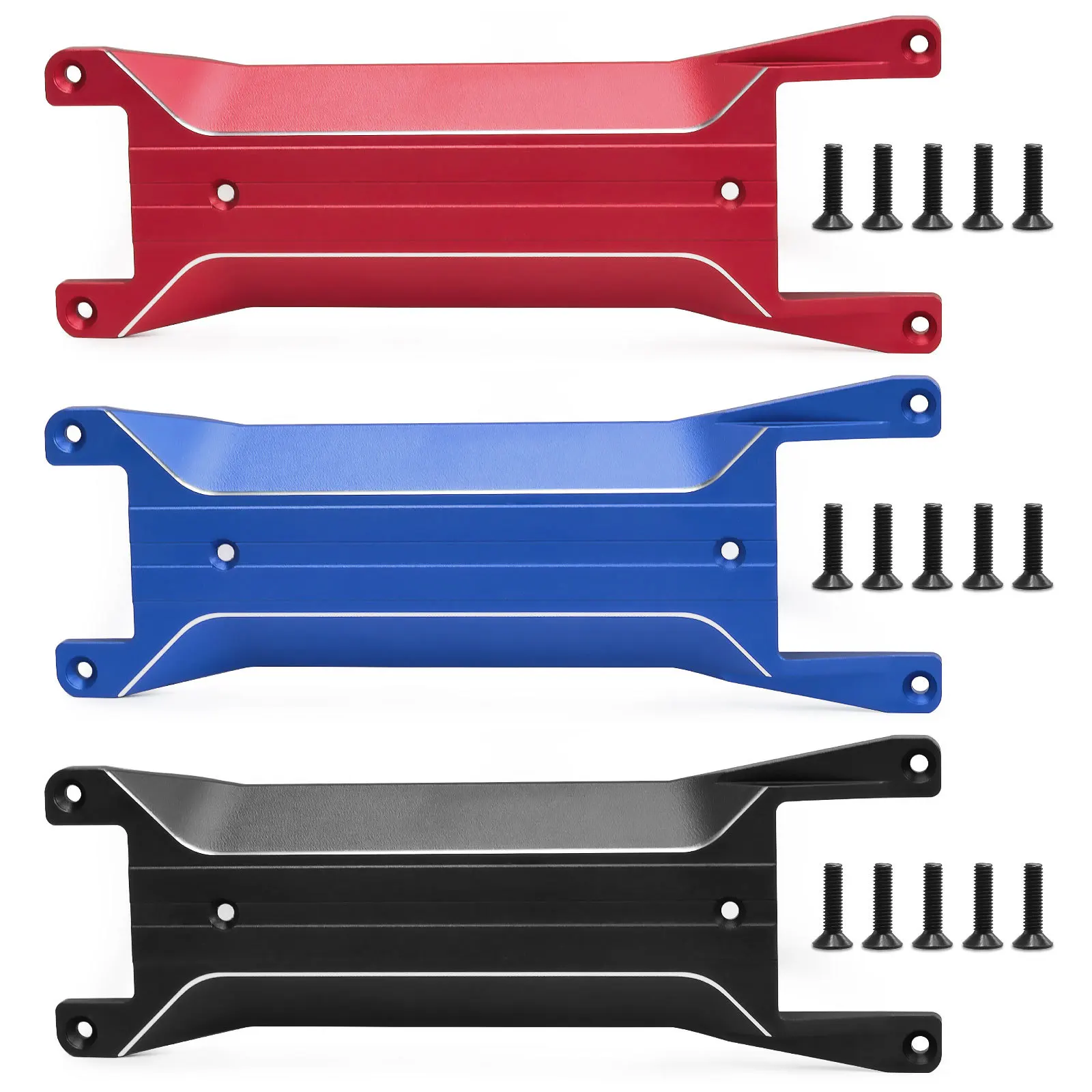 Placas de armadura de chassi de liga de alumínio, peças de atualização de conchas de proteção de chassi para Traxxas Mini Maxx, Jumping Essential