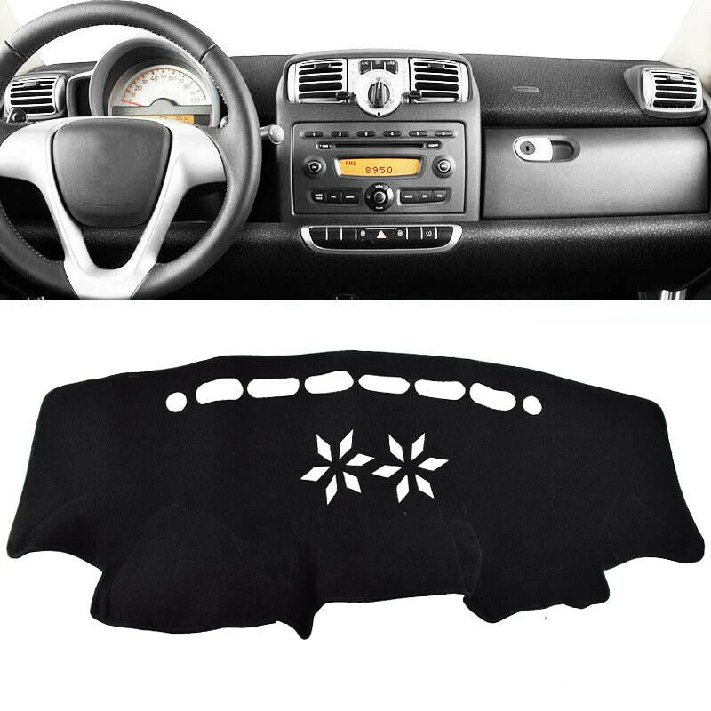 Front Dashboard Cover Carpet Dash Board Heat Proof Mat Shield Pad Shade Strip For Mercedes Benz Smart Fortwo W451 2008-2013