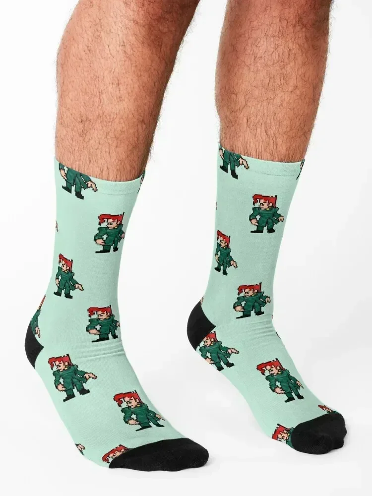 KAKYOIN NORIAKI PIXEL PATTERN JOJO Socks christmas stocking sports stockings hockey gift Socks Women's Men's