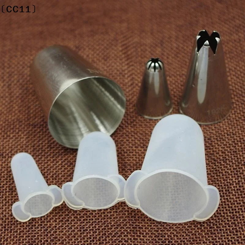 2Pcs Cake Nozzle Cover Set Premium Silicone Material Resists Deformation Fits Most Tips Easy Clean Baking Accessories〔CC11〕