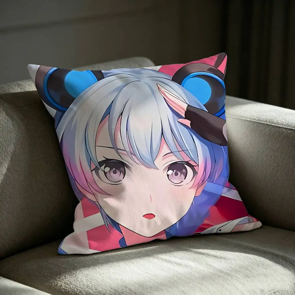 Minetsuki Ritsu BGD YUME x MITA  Square Sofa Pillow Cover Solid Color Living Room Home Decor Cushion Case