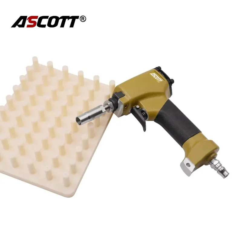 Pneumatic Thumbtacks Stapler T1170 Air Upholstery Pushpin Nailer with Loading Board for Sofa Leather Furniture Woodworking
