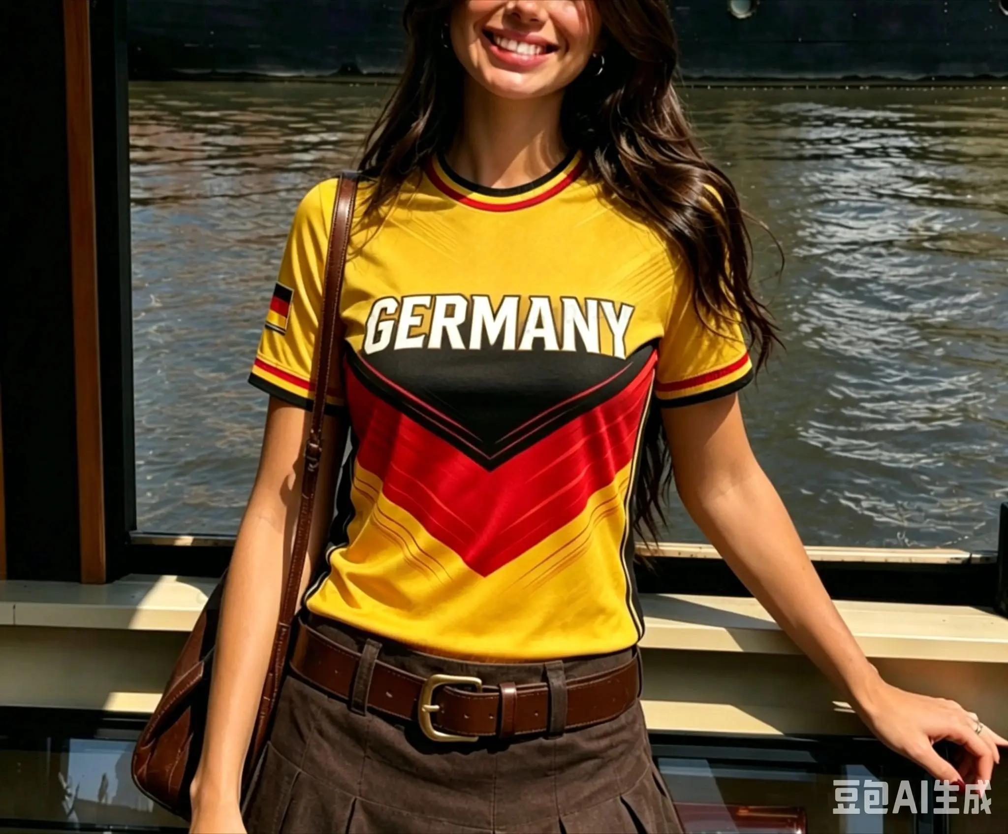 Germany Soccer Fans Uniform Jersey Woman's  Football Jersey Short Sleeve T-Shirt Daily Casual Outfit Short Sleeve Tops Tee Y2K