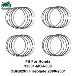 4pc 74mm STD Motorcycle Engine Parts 4 Cylinder Piston Rings for HONDA CBR929RR FIREBLADE 2000-2001 13031-MCJ-000 CBR 929 RR
