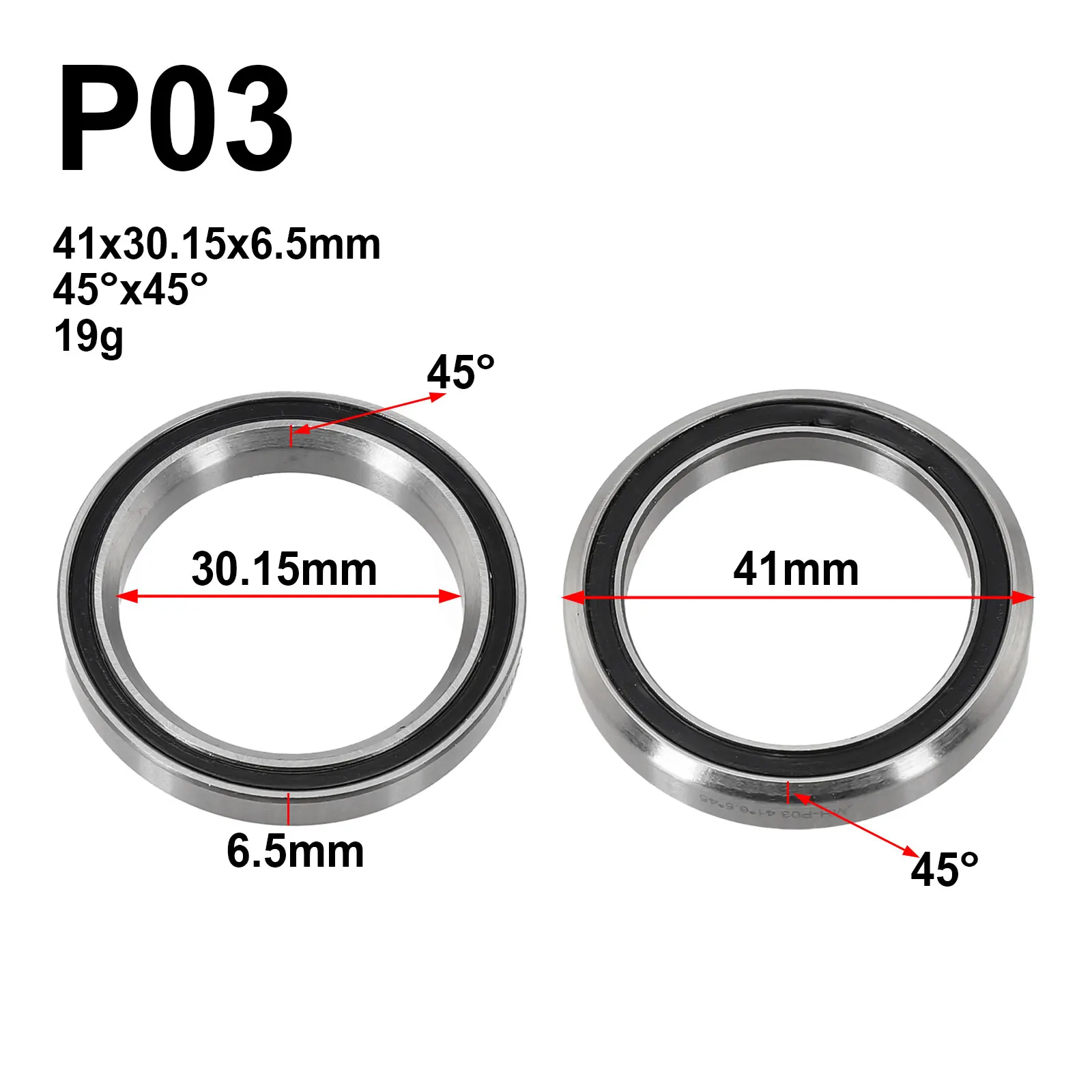 Professional Bike Headset Bearings Set 1-1/8