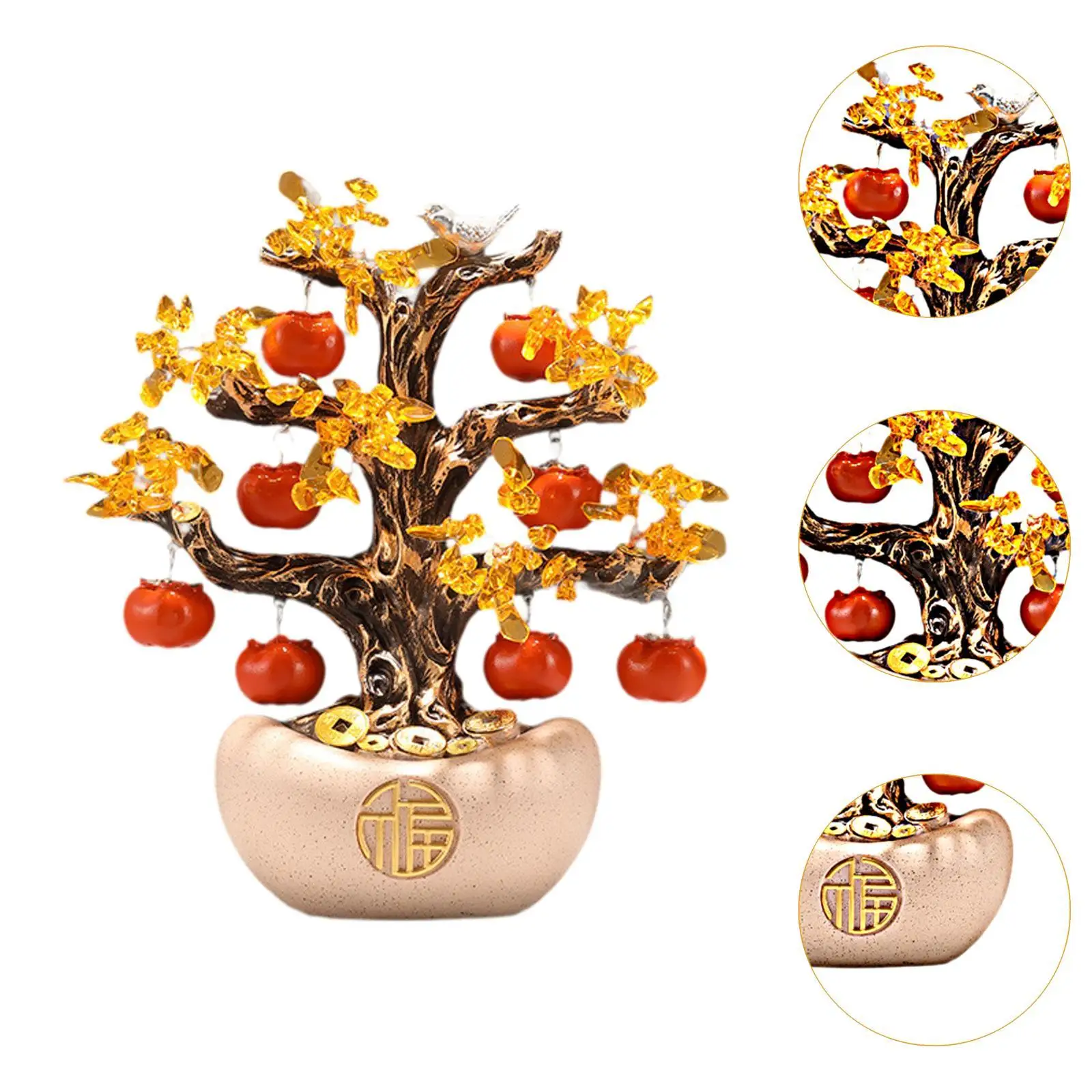 Money Tree Statue Collection Resin Artwork robusta scultura orientale Feng Shui