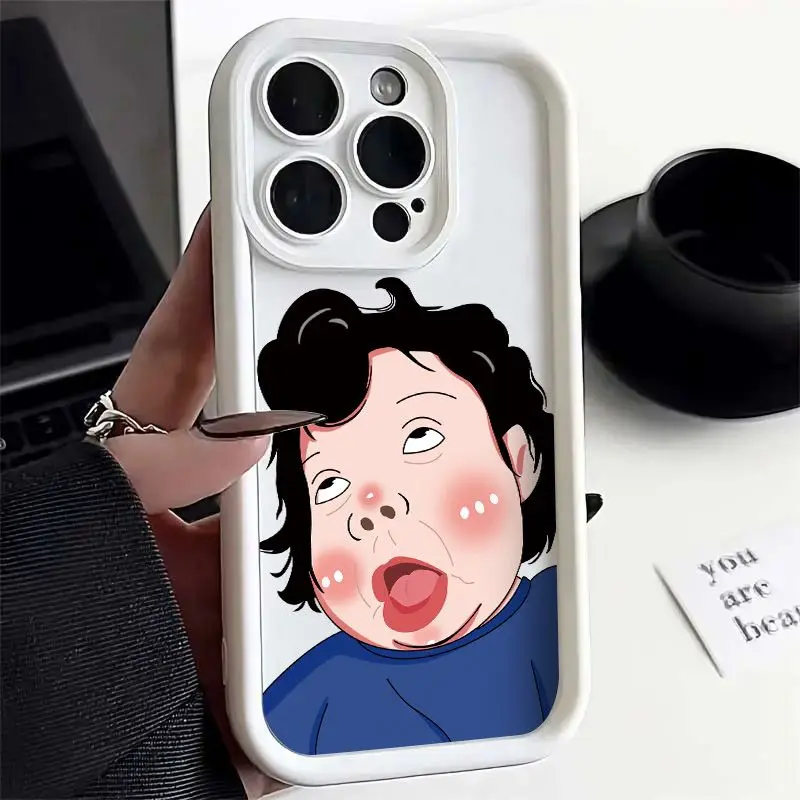 Funny boy Silicone Phone Case For iPhone15 14 13 11 12 Pro Max Mini X XR XS 7 8 Plus SE 2020 Shockproof TPU Back Cover