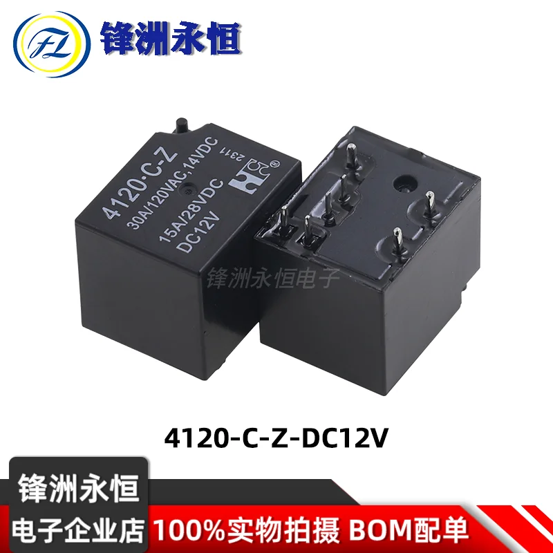 10Pcs FORWARD Relay 4120-C-Z 4120-A-Z 4120-A-S DC12V DC24V 30A 40A 12V Automobile Relay