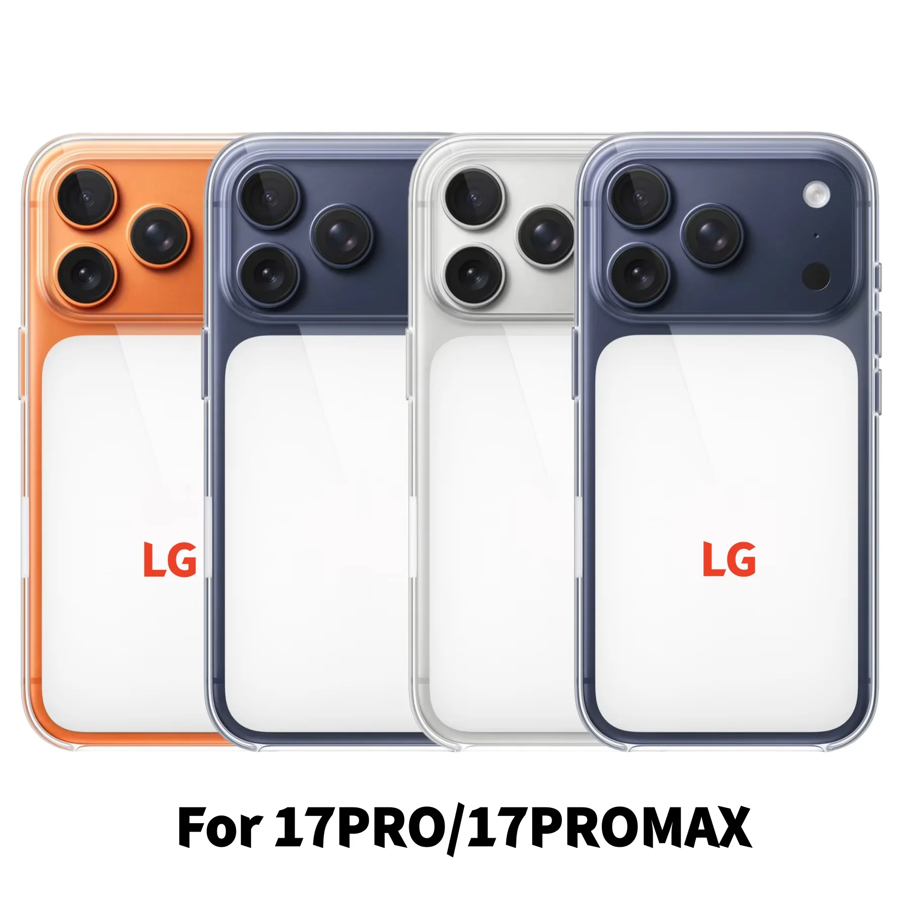 For iPhone 17 Pro Max Case/17 Pro Case with Camera Button: Clear Transparent Anime Magnet Case for Wireless Charging With Box