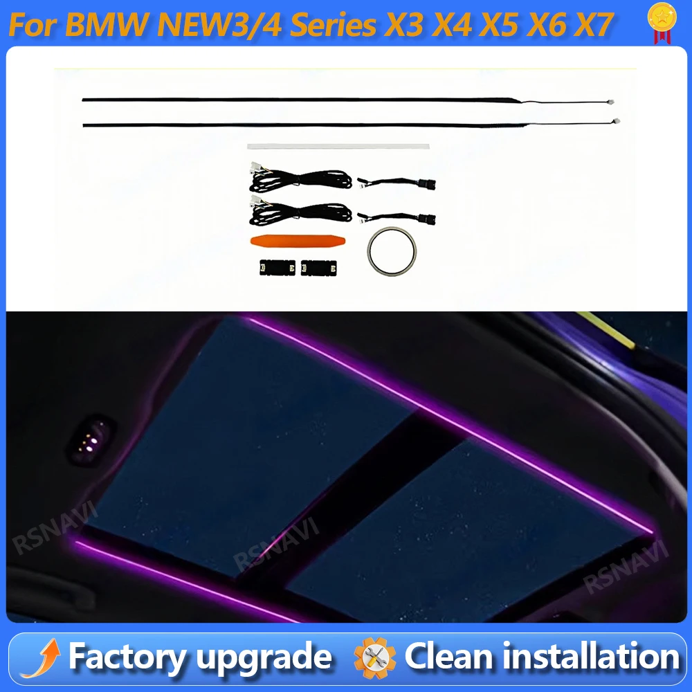 11 Colours LED G20 Sunroof Light For BMW 3/5 Series G30 G01 G05 X3 X4 X5 X6 X7 Car Roof Panoramic Skylight Ambient Lights Refit