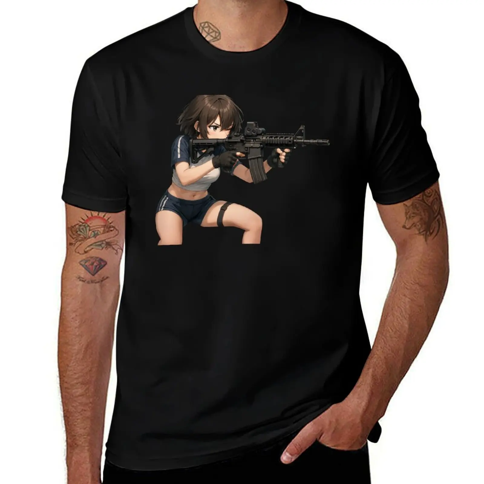 

Tactical Girl T-Shirt blacks new gifts and t-shirts custom shirt rapper graphic tees black t-shirts for men
