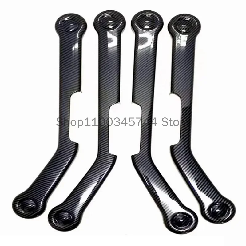 إكسسوارات سيارات داخلية لـ BYD YUAN PLUS ، fiyon 3 ، من ألياف الكربون ، 4 أبواب ، مقبض داخلي ، غطاء لوحة مسند ذراع #2