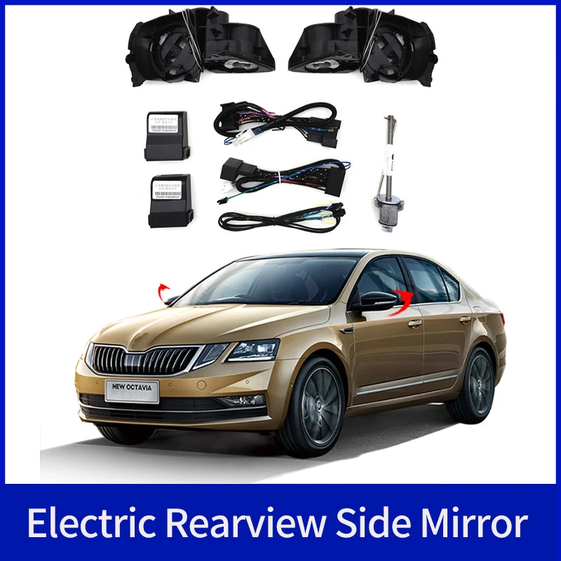 

For Skoda OCTAVIA PRO 2017-2023 Auto Intelligent Automatic Car Electric Rearview Side Mirror Folding System Kit Module