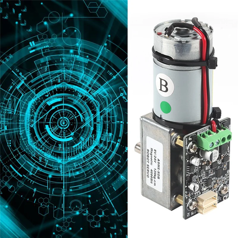 WOWFU-ASME-SD Servo mit magnetischer Codierung, RS485-BUS, selbstsicherndes Schnecken-Servo, 360-Grad-Servo mit hohem Drehmoment für großen Roboter-Manipulator