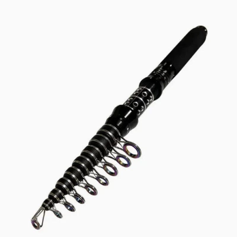 Caña telescópica de carbono mini – Sección corta para pesca marítima - imagen 3