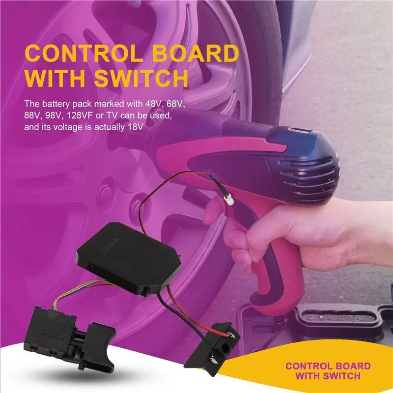 Interruptor de placa de controle ABZV-3X para 2106/161/169 chave elétrica sem escova controle de acionamento máquina de polimento ferramentas elétricas