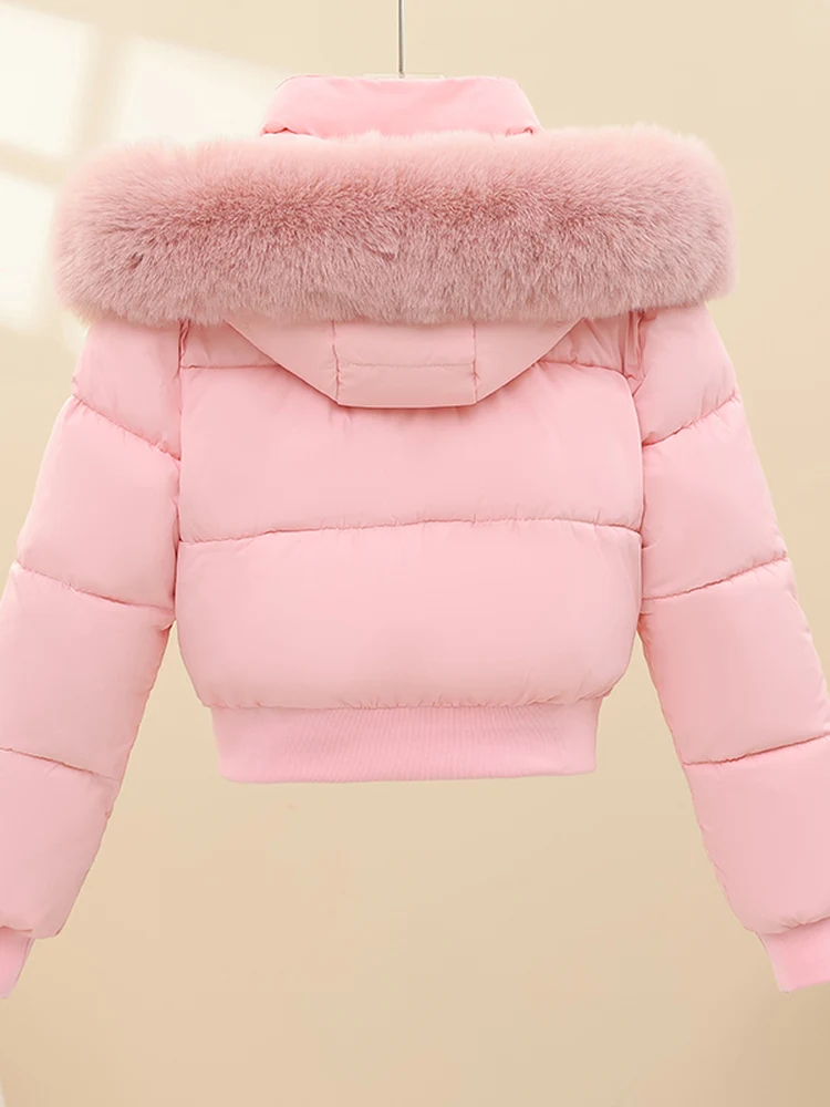 여성용 안감 탈부착 가능한 모자 또는 루즈핏 코튼 재킷 겨울 아우터웨어 한국 스타일 버튼 디테일 지퍼 클로저