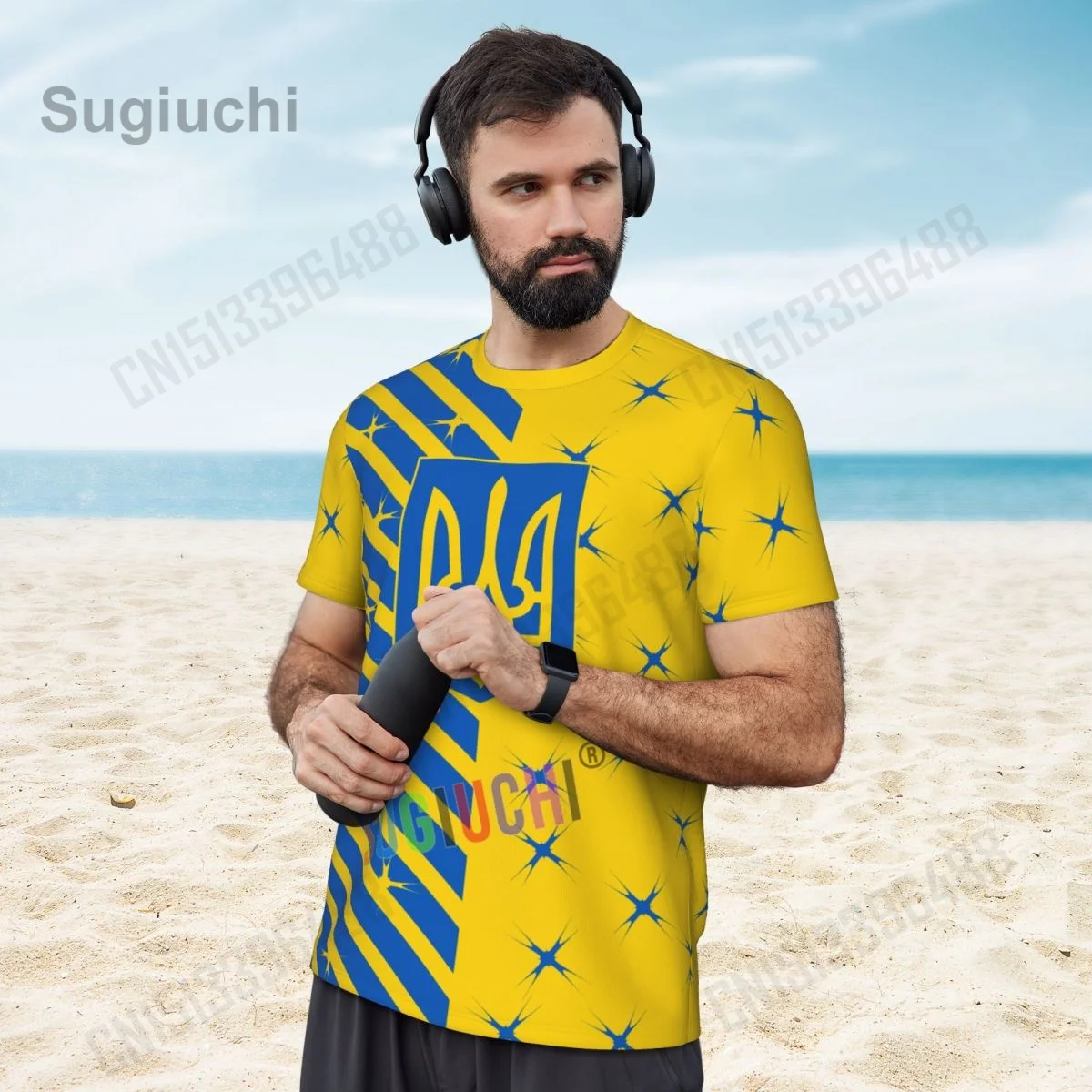2026 UKRAINE Flag Retro 3D Printing Summer Short Sleeve T-Shirt Men Women Mesh Clothing Breathable Sports Tees