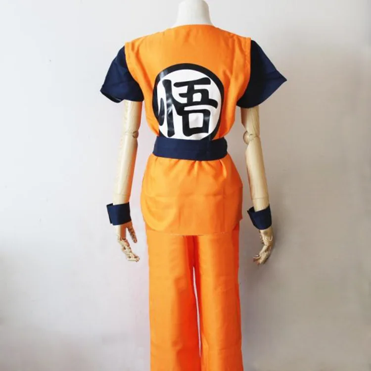 Anime Japan Dragon Ball Adult Orange Suits Son Goku Cosplay Costume Anime Superheroes Role Play Dress Up Christmas Birthday Gift