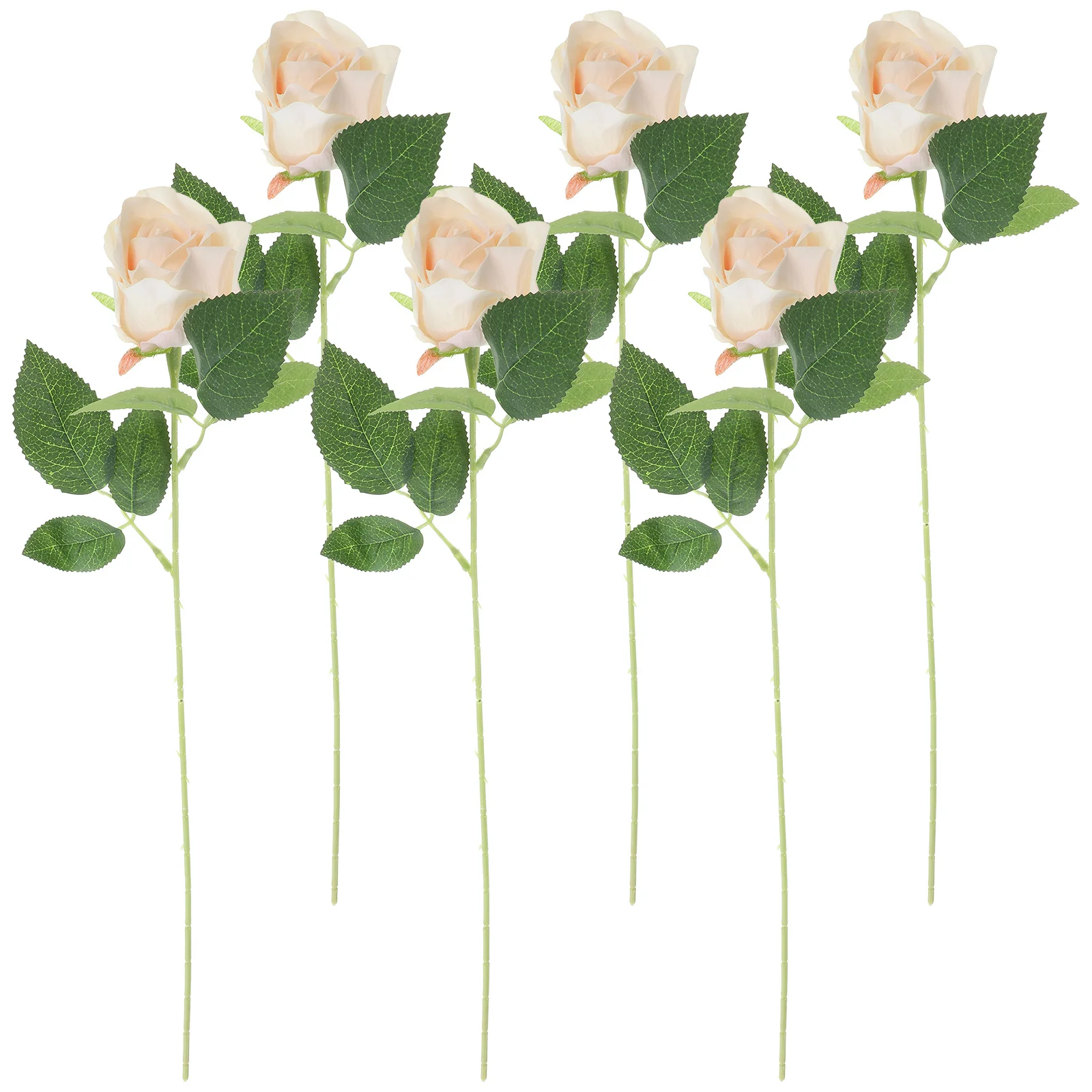 

6Pcs Simulation Rose Flowers Realistic Touch Artificial Roses for Home Decorative Fake Flowers Easy Clean Decor Plant for Party