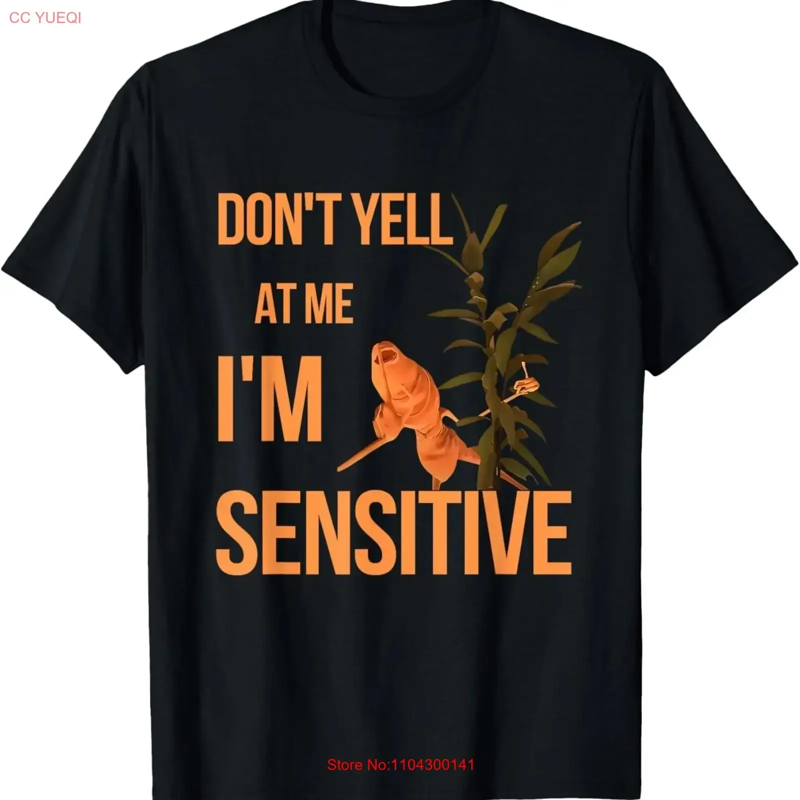 Marcus The Worm Don_t Yell at Me I_m Sensitive Meme T Shirt long or short sleeves vintage Washed fashion Top For Everyday Wear