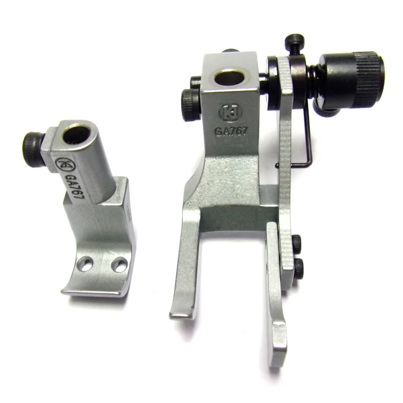 GA767R Double Needle Feet with Right Guide Fit for Durkopp Adler 467 767 768 JUKl PLC-1760 LU-2260 Sewing Machine Foot