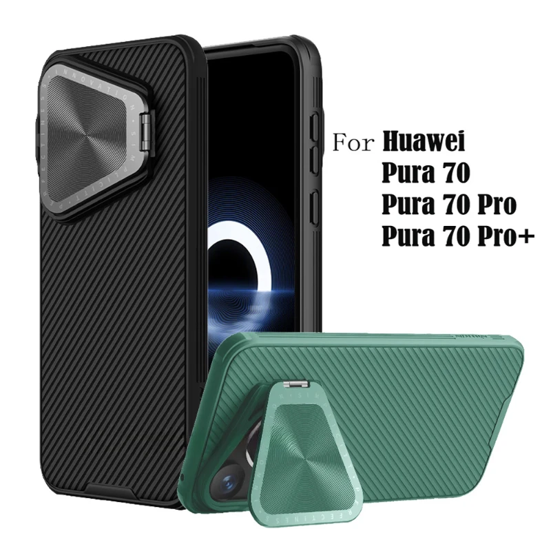 

For Huawei Pura 70 Pro / Pura70 Pro+ Plus Case NILLKIN CamShield Prop Flip-style Phone Holder Camera Cover For Huawei Pura 70