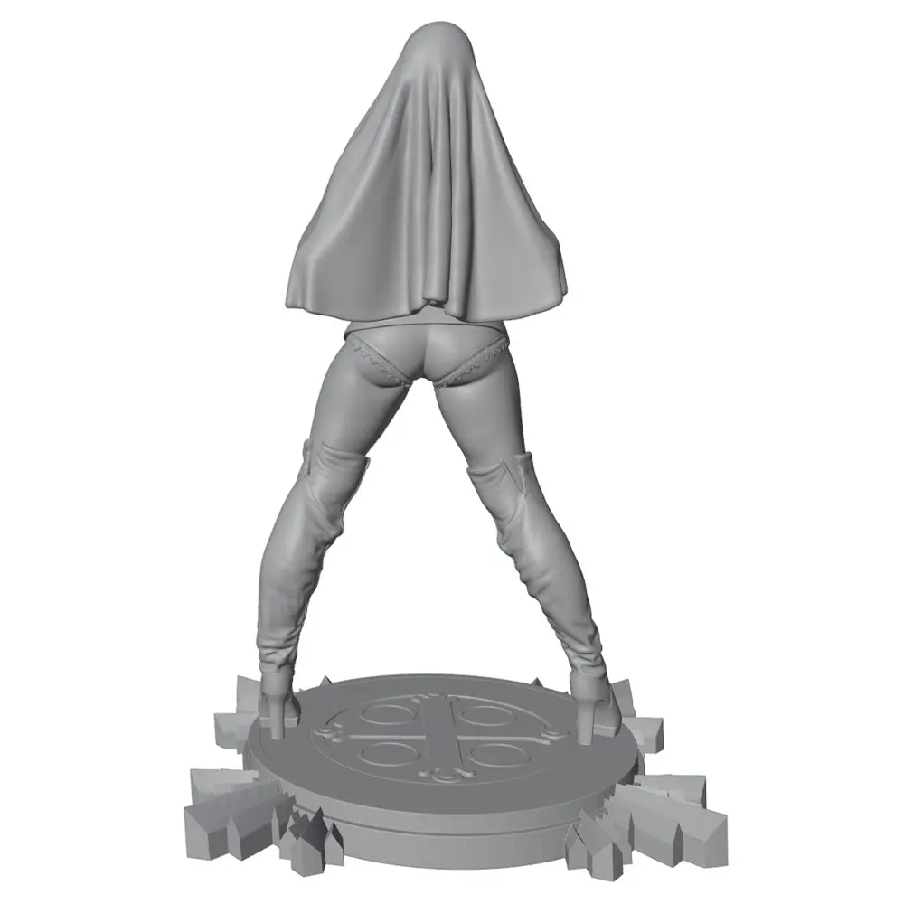1/24/12/6 Desk ornament,Attractive young girl resin model kit GK miniature 3D printed gray model doll DIY doll model Uncolored