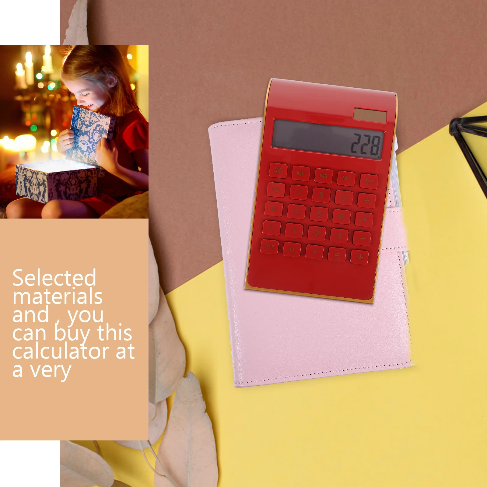 Solar Calculator Basic School Office Desk Supplies Hand Held Portable Cute Simple Handheld Pocket