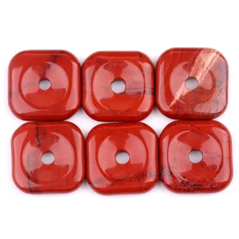

Energy Natural Stone Beads 30mm Square Natural Agate Clear Quartz Serenity Healing Gemstone Beads Home Decoration