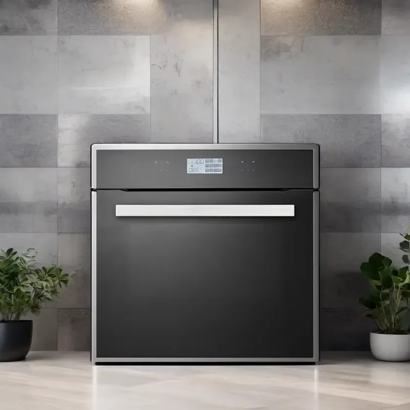OEM Stainless Steel Single Electric Built-In Oven Energy-Efficient Household Steam Oven with Glass Material for Family Hotel