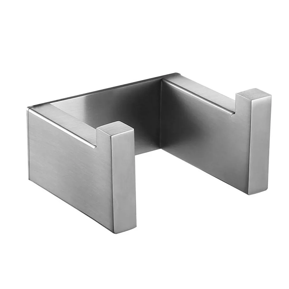 

Stainless Steel Hooks Modern Wall Mount Bathroom Accessories Heavy Duty Hanger No Damage Long Lasting Storage Clothes Towel Rack