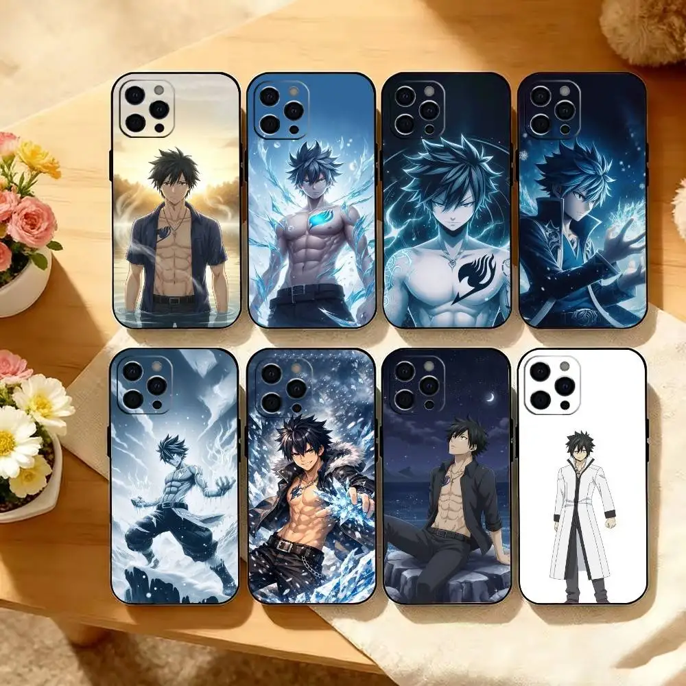 F-Fairy T-Tail G-Gray Fullbuster Phone Case For iPhone 17, 16,15,14,13,12,11 Plus,Pro Max, Others Soft Black Cover