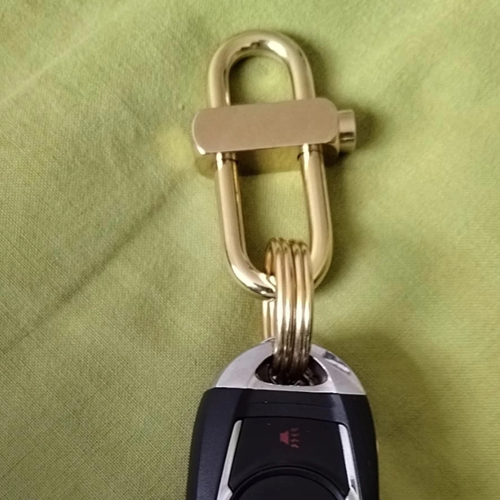 1pc Keychain Lock 58*32*22mm Keychain Hook with Pressing Side Button for Wallet Chain Rope Key Safety Leather craft Hardware